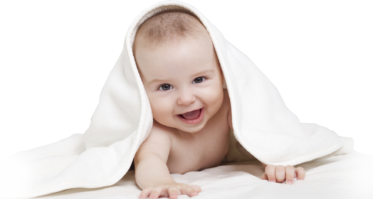 cute baby smiling